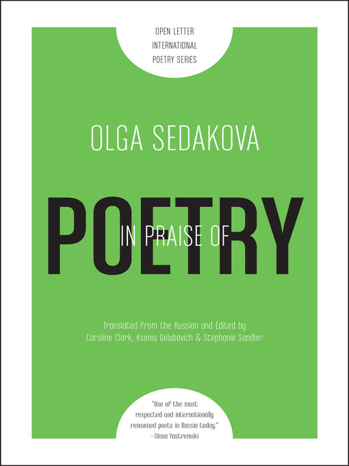 Title details for In Praise of Poetry by Olga Sedakova - Available